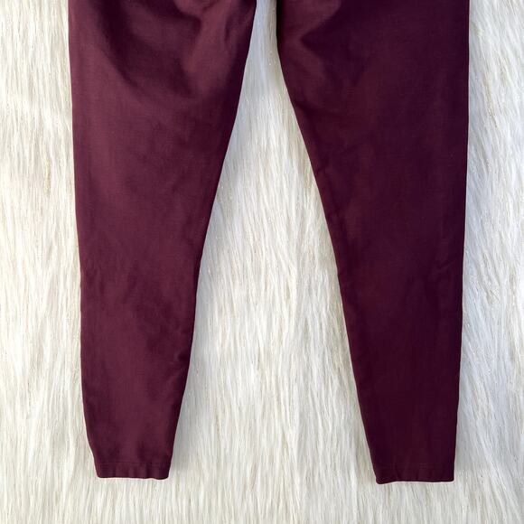 Kut from the Kloth Womens Maroon Jeggings Skinny Jeans Stretch Pockets Sz 4 - Picture 6 of 11